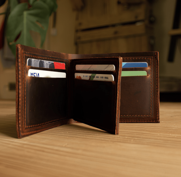 Handcrafted Personalized Leather Wallet Men
